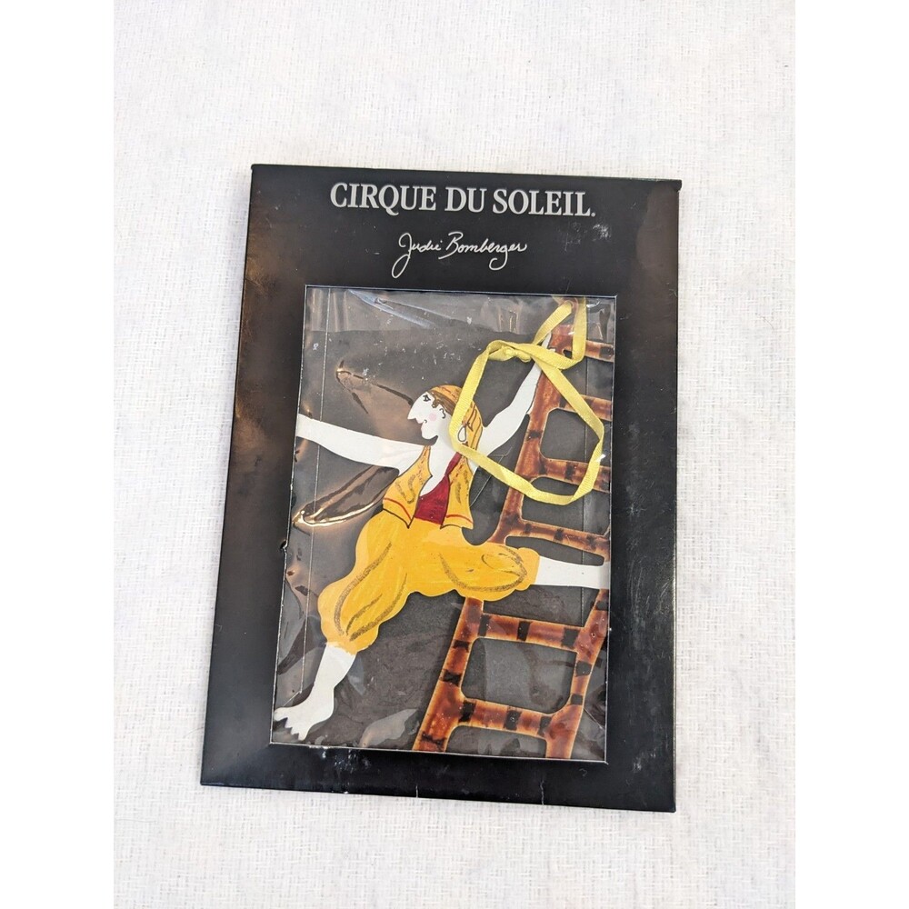 NEW Cirque Du Soleil Hand Painted Ornament Metal Judie Bomberger Alegria